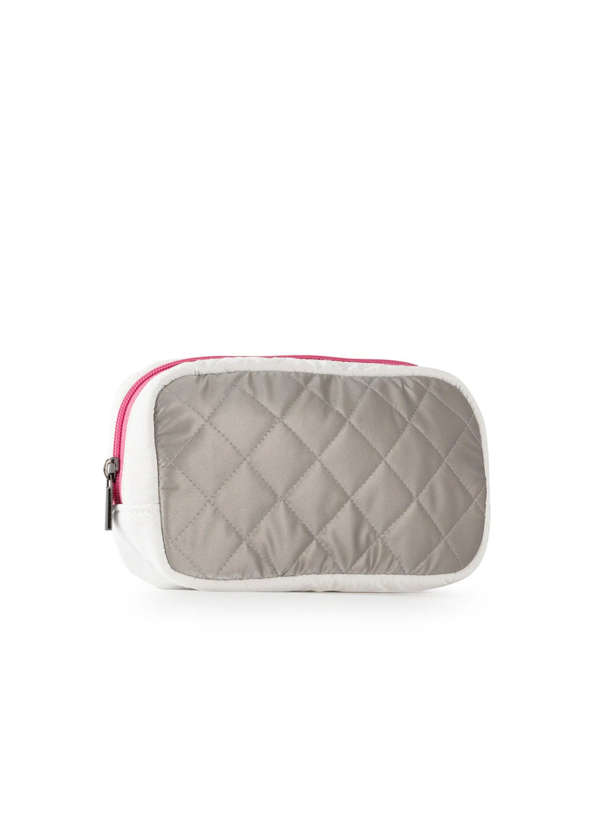 Quilted Puffy Cosmetic Makeup Bag Pouch