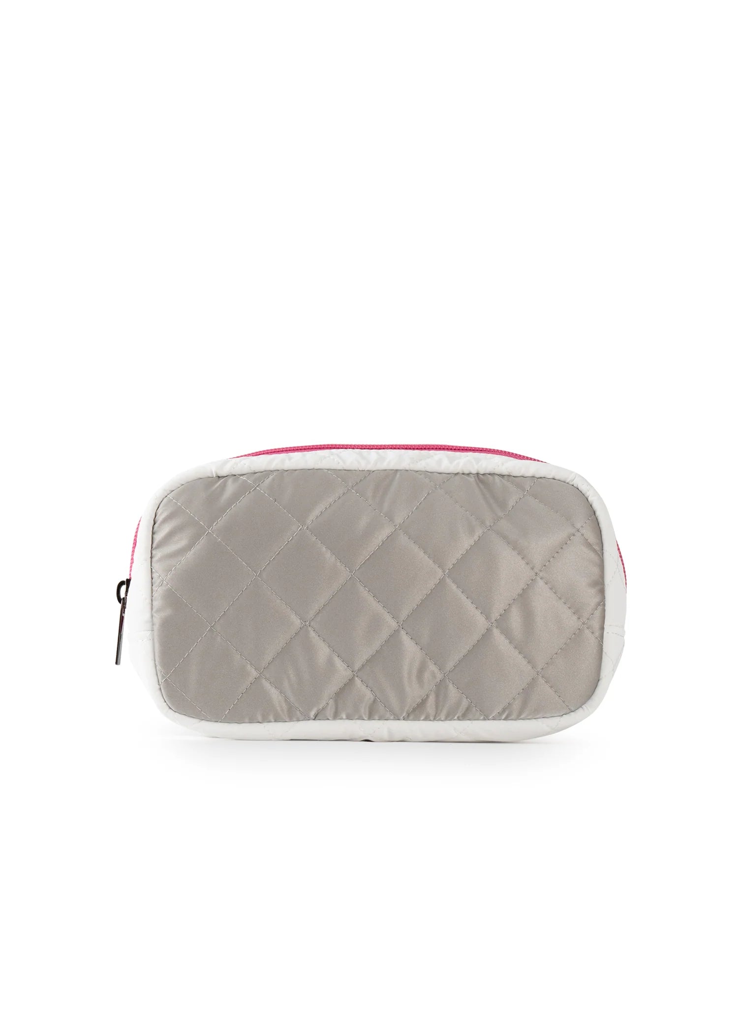 Haute Shore | Grey Quilted Puffer Pouch / Makeup Case - Charli Lux