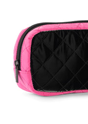 Haute Shore-Charli Rave | Quilted Puffer Cosmetic Case-Pink Dot Styles