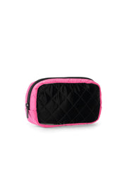 Haute Shore-Charli Rave | Quilted Puffer Cosmetic Case-Pink Dot Styles