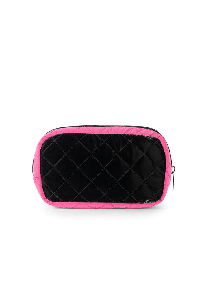 Haute Shore-Charli Rave | Quilted Puffer Cosmetic Case-Pink Dot Styles