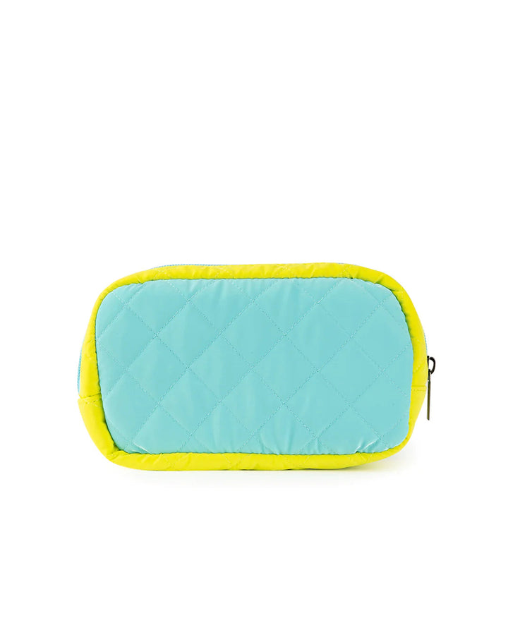 Haute Shore-Charli Turks | Quilted Puffer Cosmetic Case-Pink Dot Styles