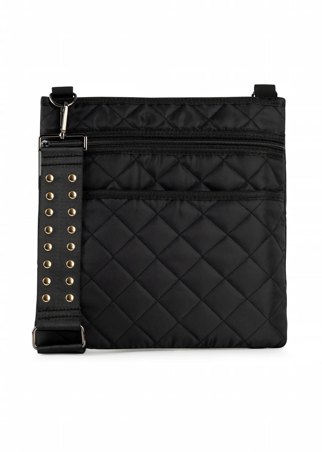 Haute Shore Black Puffer Quilted Crossbody Messenger Bag Dani Boss Pink Dot Styles