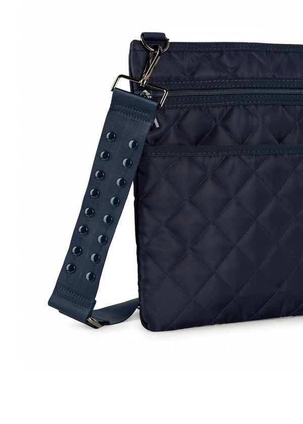 ★EMIS★NYLON PADDED CROSSBODY BAG NYLON PADDED CROSSBODY BAG-BLACK - EMIS