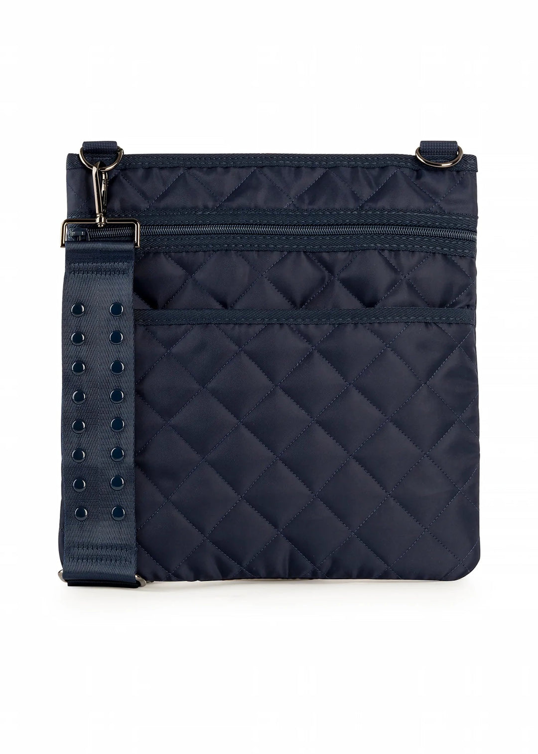 Quilted Puffer Tote Bag in Silver | Villari Chic | Severna Park, MD