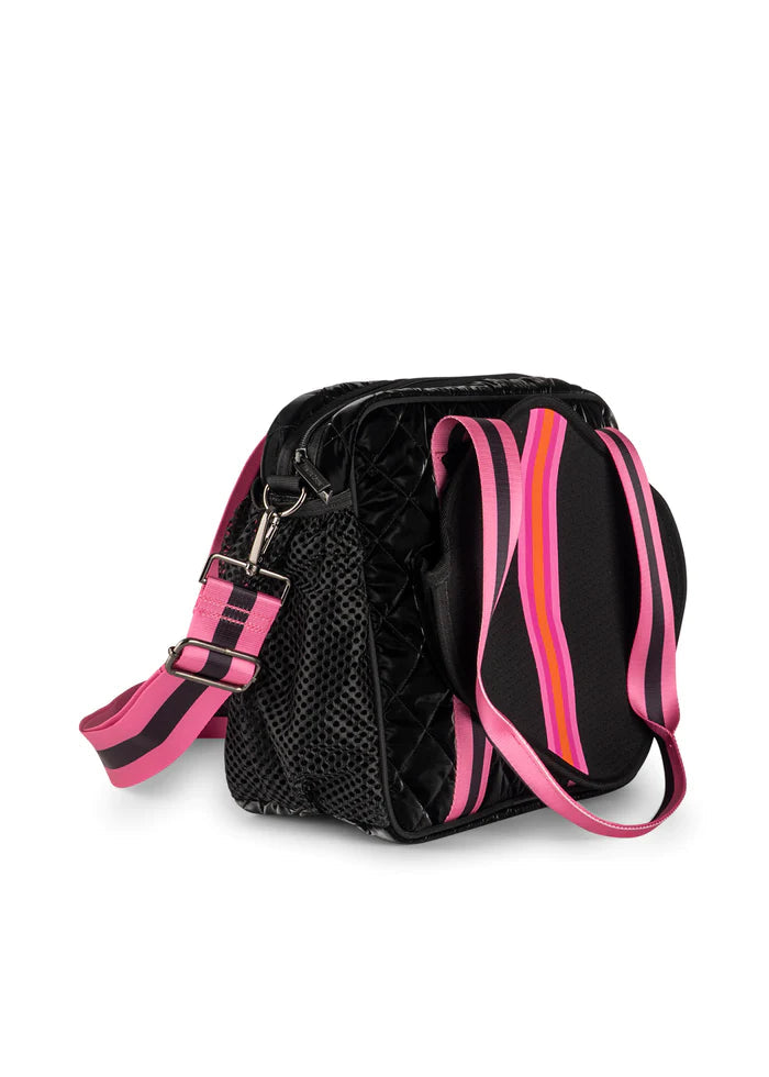 Haute Shore-Dill Rave | Quilted & Neoprene Pickleball Tote-Pink Dot Styles