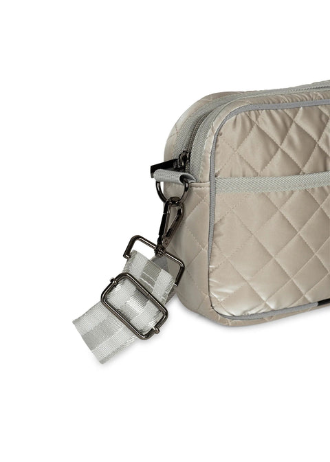 Haute Shore-Drew Beam | Quilted Compact Crossbody-Pink Dot Styles