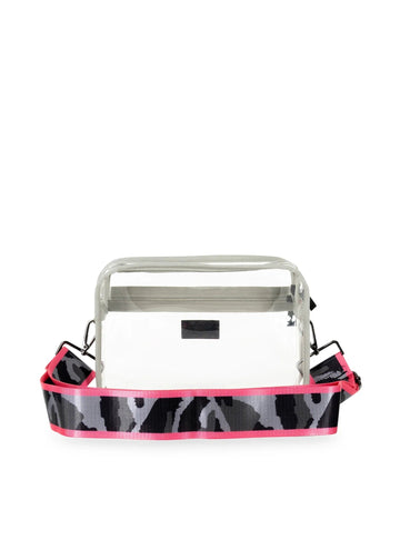 PINK clear crossbody bag