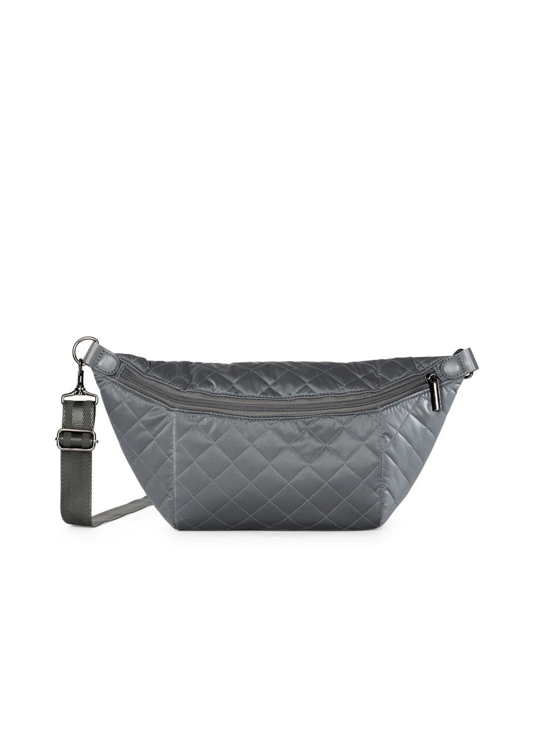 Quilted Puffer Sling Bag with Adjustable Cross Body Strap - (7319591)
