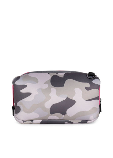 Haute Shore  Neoprene Camo Cosmetic Case w/ Stripe - Erin Sahara