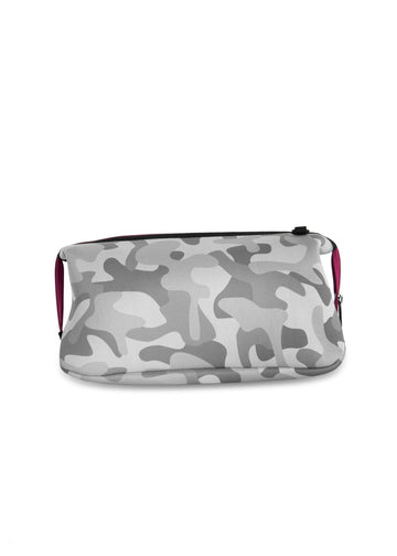 Orange/Hot Pink Stripe Leopard Neoprene Cosmetic Bag – LikeWear