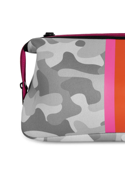 Haute Shore | Pink Neoprene Cosmetic Case w/Stripe | Erin Hills