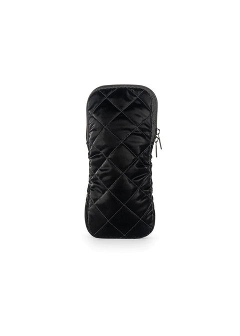 EV Night | Quilted Puffer Sunglasses Case-Accessories > Sunglass Cases-Pink Dot Styles