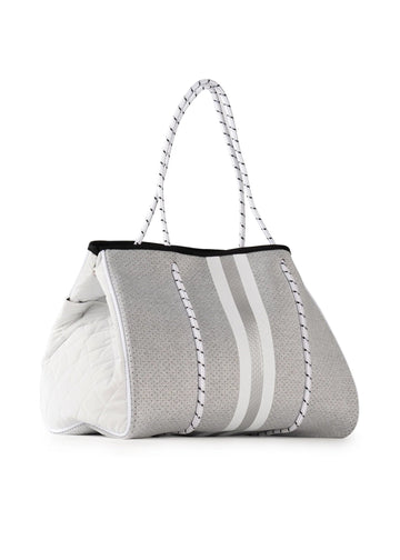 Haute Shore Grey Neoprene Everyday Tote Beach Bag Greyson Aspen