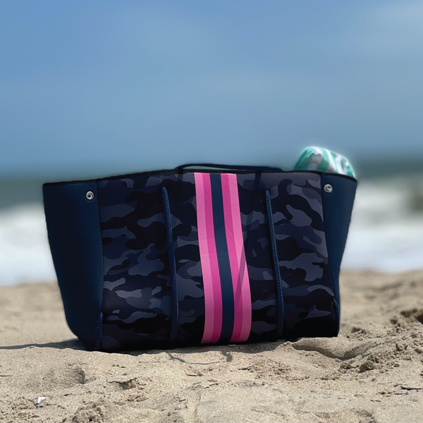 Neoprene Bag - deals Camo with Pink Stripe