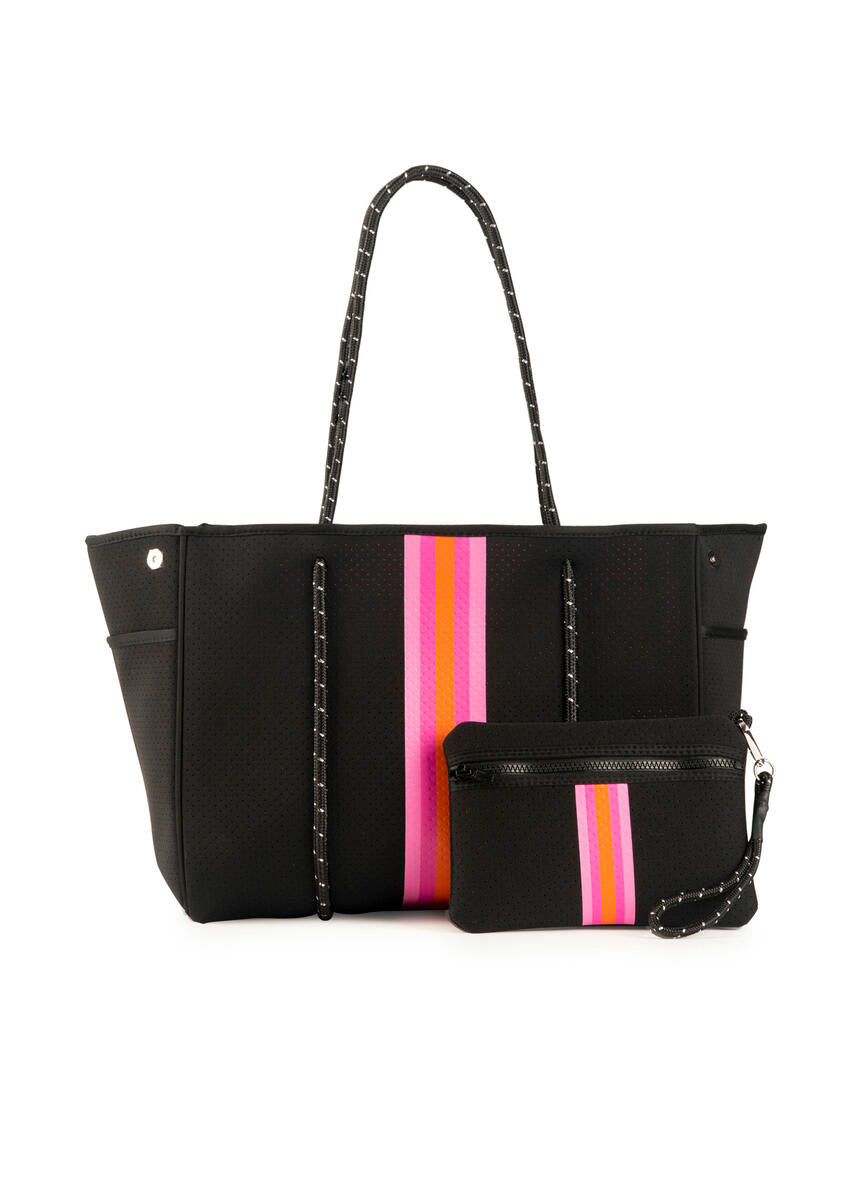 Neoprene tote bag outlet w/ zip wallet