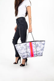 Haute Shore-Greyson Rise | Neoprene Tote-Pink Dot Styles