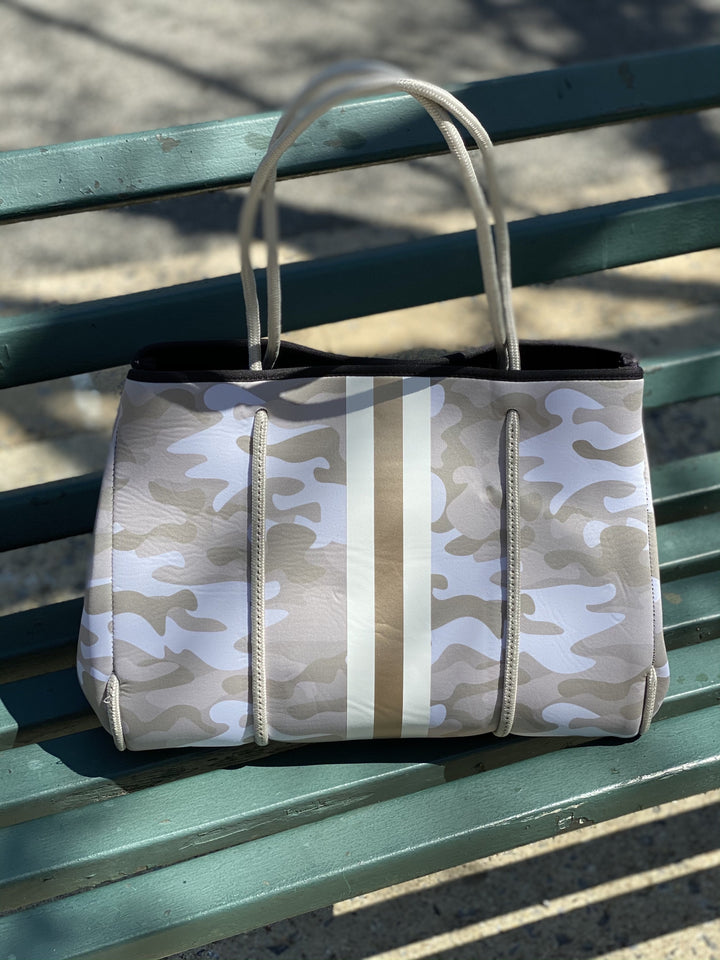 Haute Shore-Greyson Sahara | Neoprene Tote-Pink Dot Styles