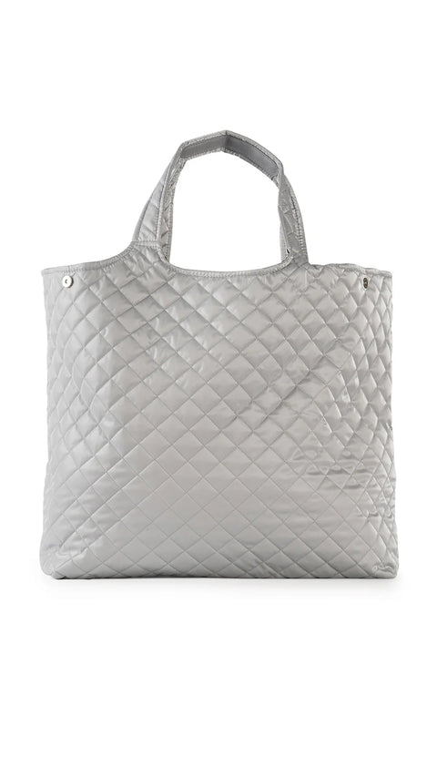 Haute Shore-Icon Aspen | Reflective Quilted Puffer Tote-Pink Dot Styles
