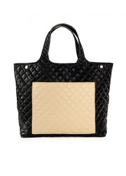 Haute Shore-Icon Boss | Reflective Quilted Puffer Tote-Pink Dot Styles