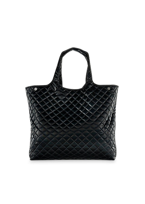 Haute Shore-Icon Night | Large Quilted Puffer Tote-Pink Dot Styles