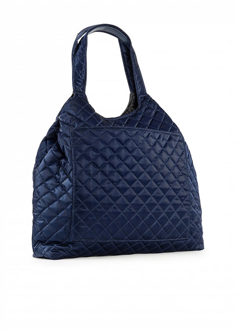 Icon Pacific | Reflective Quilted Puffer Tote-Accessories > Handbags > Totes-Pink Dot Styles
