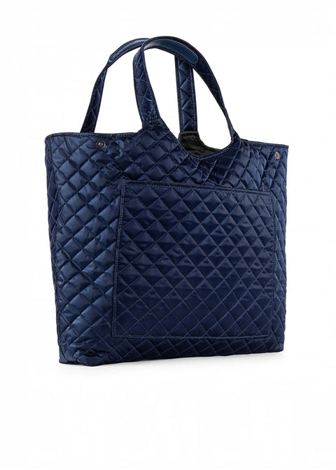 Icon Pacific | Reflective Quilted Puffer Tote-Accessories > Handbags > Totes-Pink Dot Styles