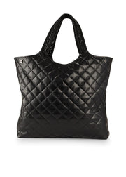 Haute Shore-Icon Solo | Large Quilted Vegan Leather Tote-Pink Dot Styles