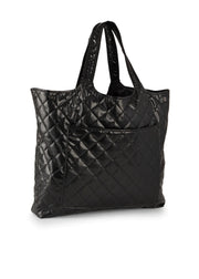 Haute Shore-Icon Solo | Large Quilted Vegan Leather Tote-Pink Dot Styles