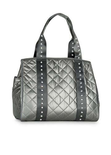 Haute Shore  Silver Quilted Everyday Tote - Jaime Iron