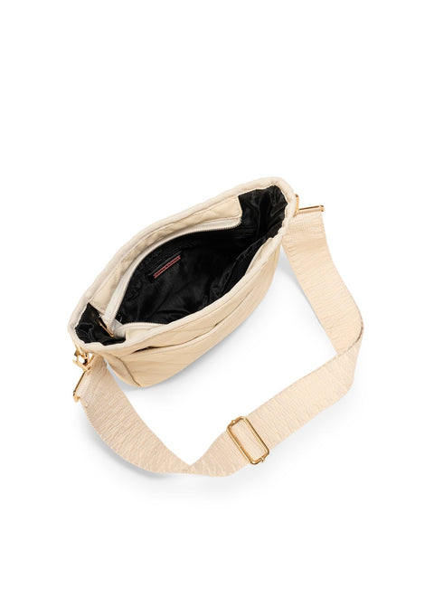 Haute Shore-Jeri Vanilla | Medium Quilted Vegan Leather Crossbody-Pink Dot Styles