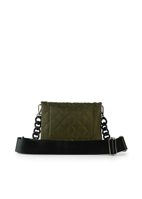 Haute Shore-Lexi Avenue | Nylon Quilted Crossbody / Convertible Clutch-Pink Dot Styles