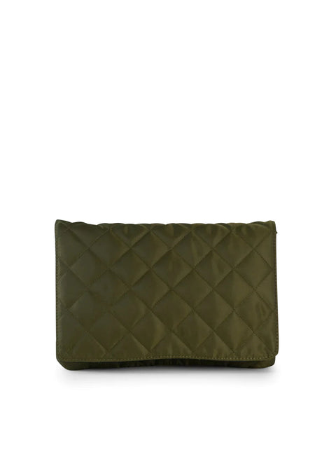 Haute Shore-Lexi Avenue | Nylon Quilted Crossbody / Convertible Clutch-Pink Dot Styles