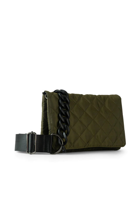 Haute Shore-Lexi Avenue | Nylon Quilted Crossbody / Convertible Clutch-Pink Dot Styles