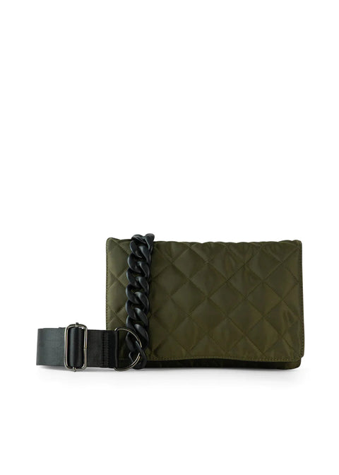 Haute Shore-Lexi Avenue | Nylon Quilted Crossbody / Convertible Clutch-Pink Dot Styles
