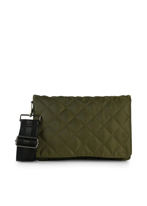 Haute Shore-Lexi Avenue | Nylon Quilted Crossbody / Convertible Clutch-Pink Dot Styles