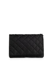 Haute Shore-Lexi Carbon | Nylon Quilted Flap Crossbody / Convertible Clutch-Pink Dot Styles