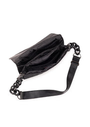 Haute Shore-Lexi Carbon | Nylon Quilted Flap Crossbody / Convertible Clutch-Pink Dot Styles