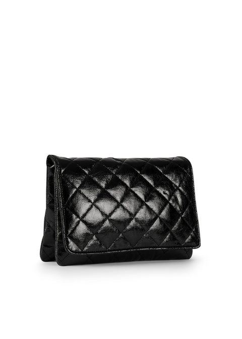 Haute Shore-Lexi Glam | Quilted Crossbody / Convertible Clutch-Pink Dot Styles