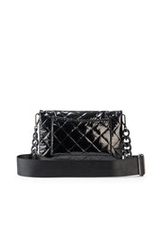 Haute Shore-Lexi Noir | Quilted Puffer Crossbody / Convertible Clutch-Pink Dot Styles