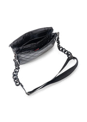 Haute Shore-Lexi Noir | Quilted Puffer Crossbody / Convertible Clutch-Pink Dot Styles