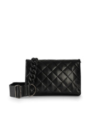 Haute Shore-Lexi Noir | Quilted Puffer Crossbody / Convertible Clutch-Pink Dot Styles