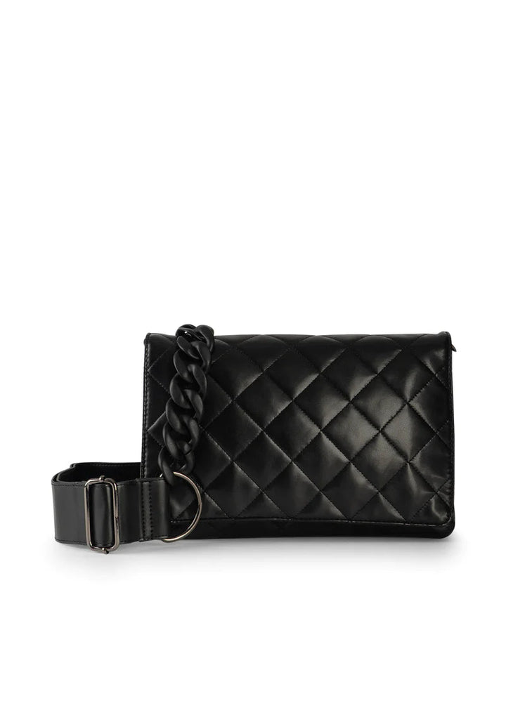 Haute Shore-Lexi Noir | Quilted Puffer Crossbody / Convertible Clutch-Pink Dot Styles