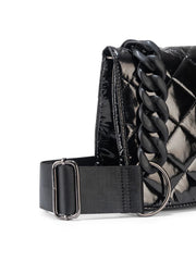 Haute Shore-Lexi Noir | Quilted Puffer Crossbody / Convertible Clutch-Pink Dot Styles