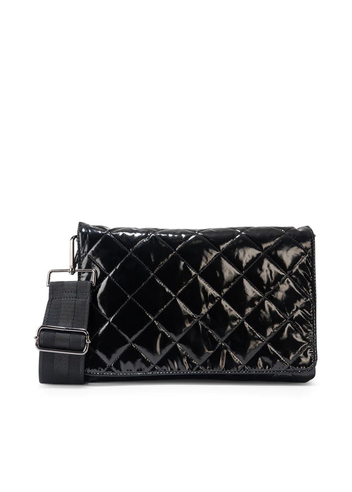 Haute Shore-Lexi Noir | Quilted Puffer Crossbody / Convertible Clutch-Pink Dot Styles