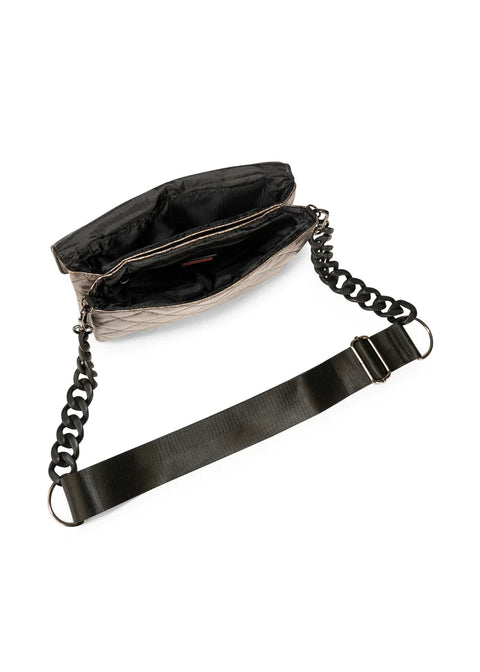 Lexi Nova | Quilted Vegan Leather Flap Crossbody / Convertible Clutch-Accessories > Handbags > Crossbody-Pink Dot Styles