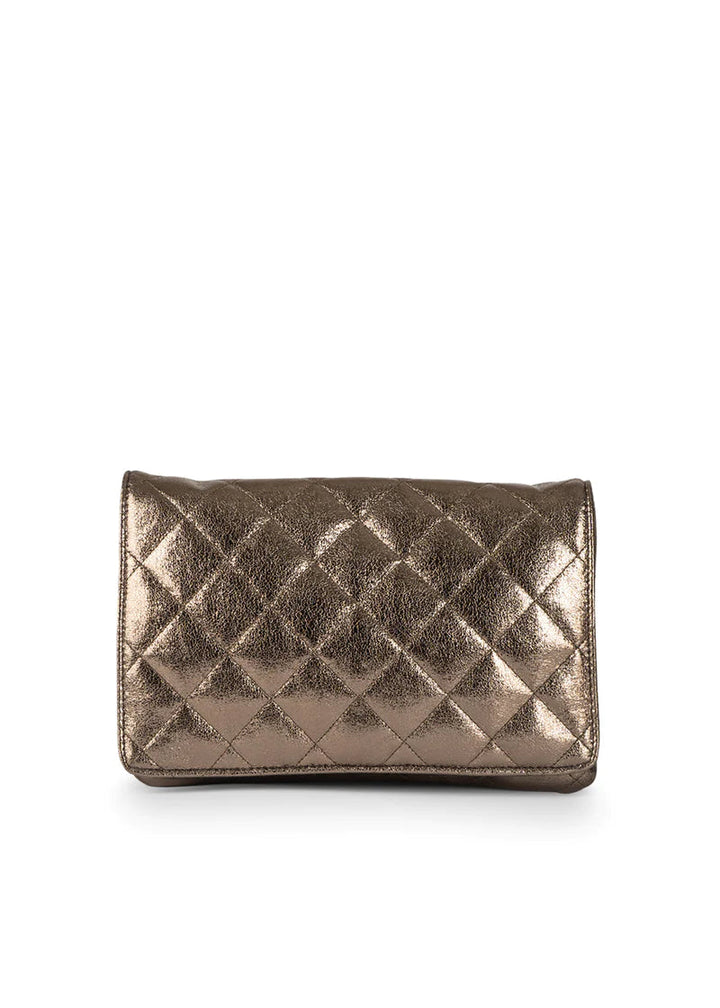 Haute Shore-Lexi Nova | Quilted Vegan Leather Flap Crossbody / Convertible Clutch-Pink Dot Styles