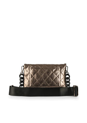 Haute Shore-Lexi Nova | Quilted Vegan Leather Flap Crossbody / Convertible Clutch-Pink Dot Styles