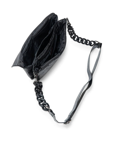 Haute Shore-Lexi Solo | Quilted Vegan Leather Flap Crossbody / Convertible Clutch-Pink Dot Styles
