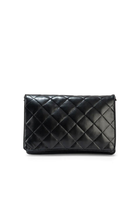 Lexi Solo | Quilted Vegan Leather Flap Crossbody / Convertible Clutch-Accessories > Handbags > Crossbody-Pink Dot Styles